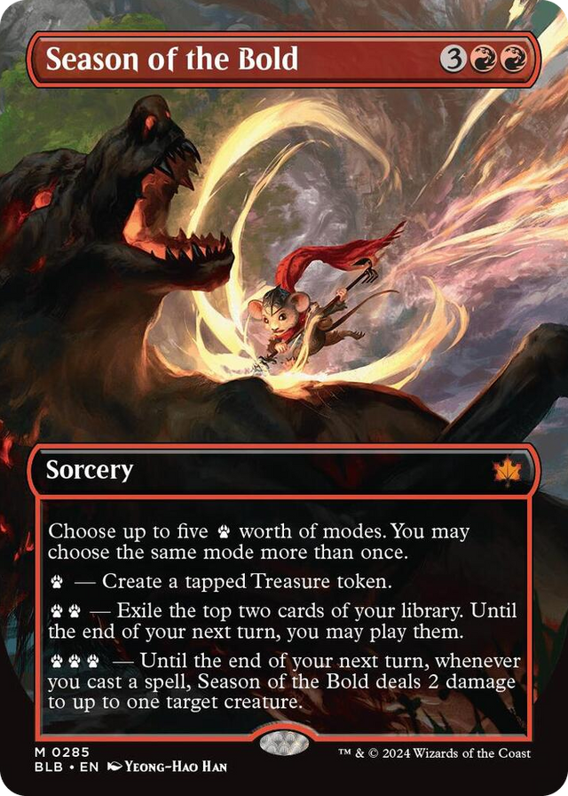 0285 Season of the Bold (Borderless) M Bloomburrow