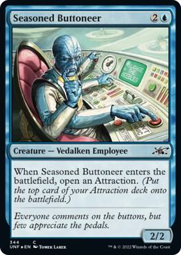 0344 Seasoned Buttoneer (Galaxy Foil) C Unfinity