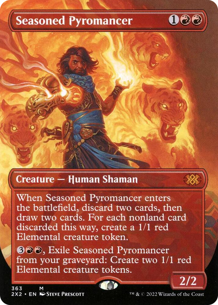 0363 Seasoned Pyromancer (Borderless) M Double Masters 2022