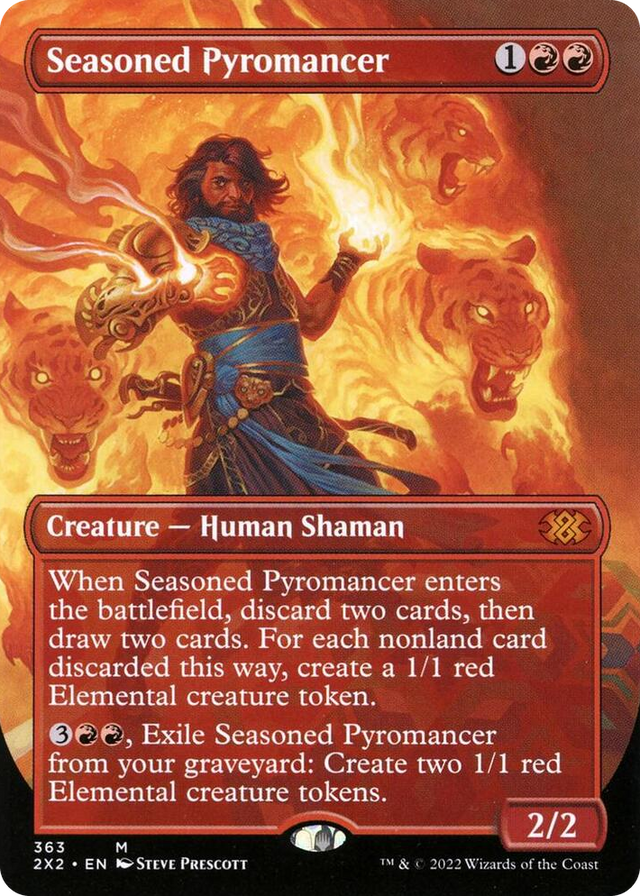 0363 Seasoned Pyromancer (Borderless) M Double Masters 2022