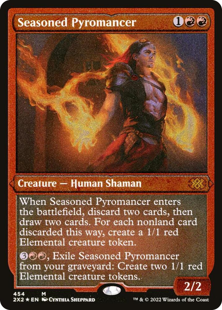 0454 Seasoned Pyromancer (Foil Etched) M Double Masters 2022