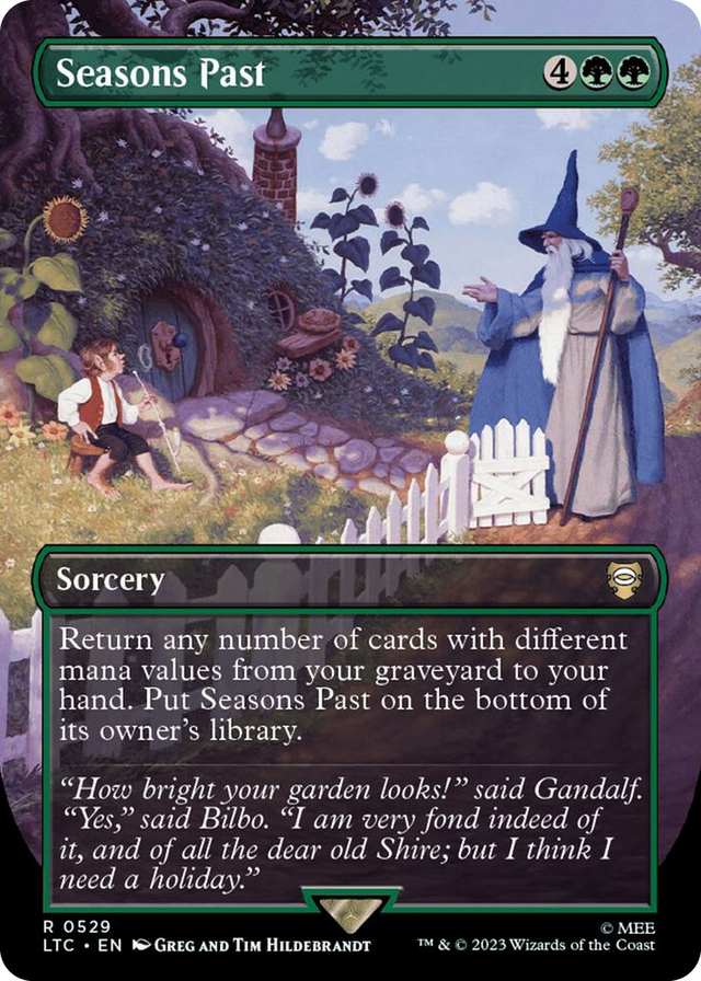 0529 Seasons Past (Borderless) R Commander: The Lord of the Rings: Tales of Middle-earth