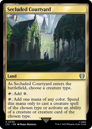 0330 Secluded Courtyard U Commander: The Lord of the Rings: Tales of Middle-earth