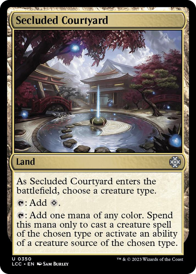 0350 Secluded Courtyard U Commander: The Lost Caverns of Ixalan