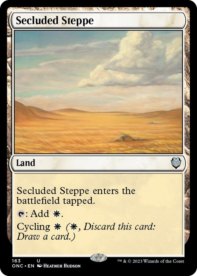 0163 Secluded Steppe U Commander: Phyrexia: All Will Be One