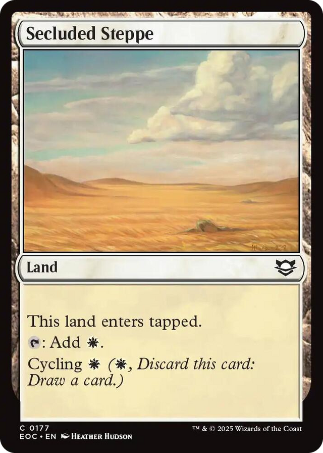 0177 Secluded Steppe C Commander: Edge of Eternities