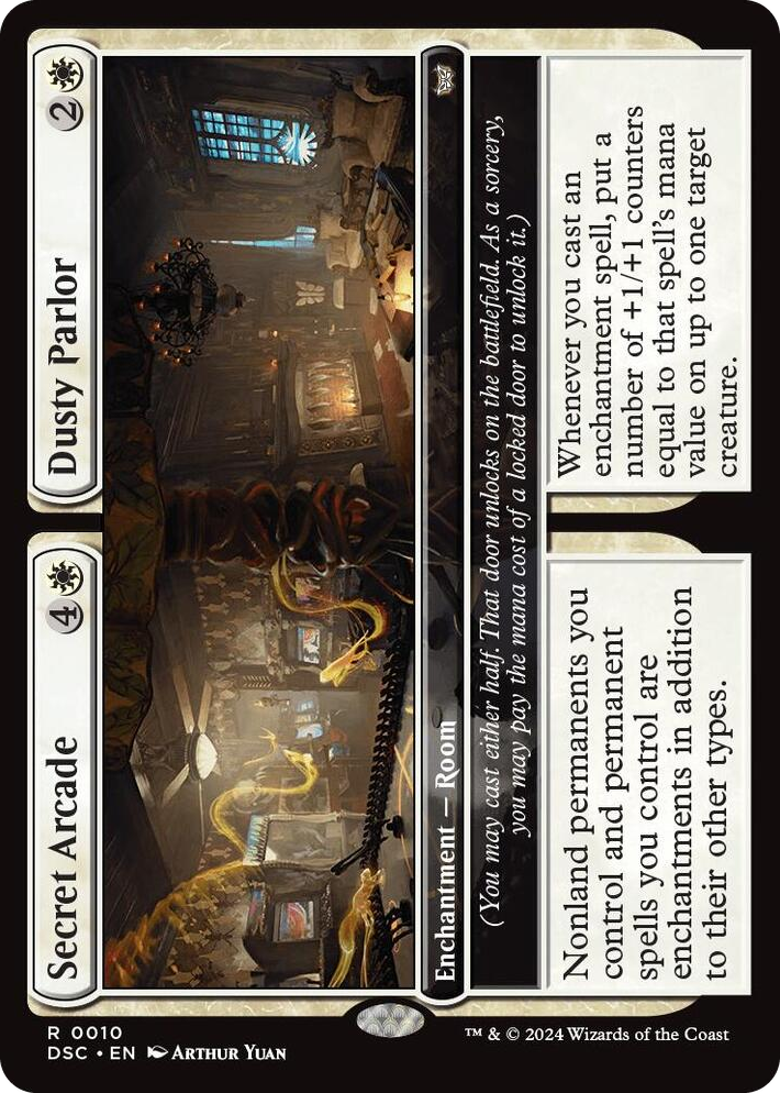 0010 Secret Arcade // Dusty Parlor R Commander: Duskmourn: House of Horror
