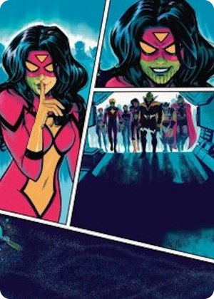 0018 Secret Invasion Art Card S Art Series: Marvel Super Heroes