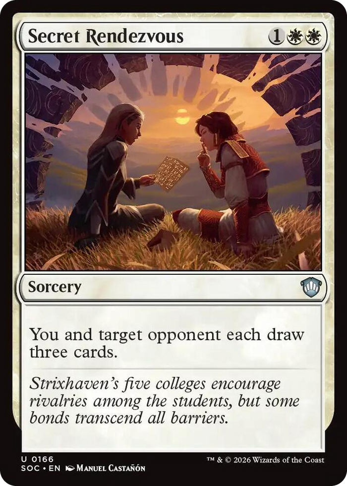 Secret Rendezvous #166 U - Commander: Secrets of Strixhaven Pokemon card