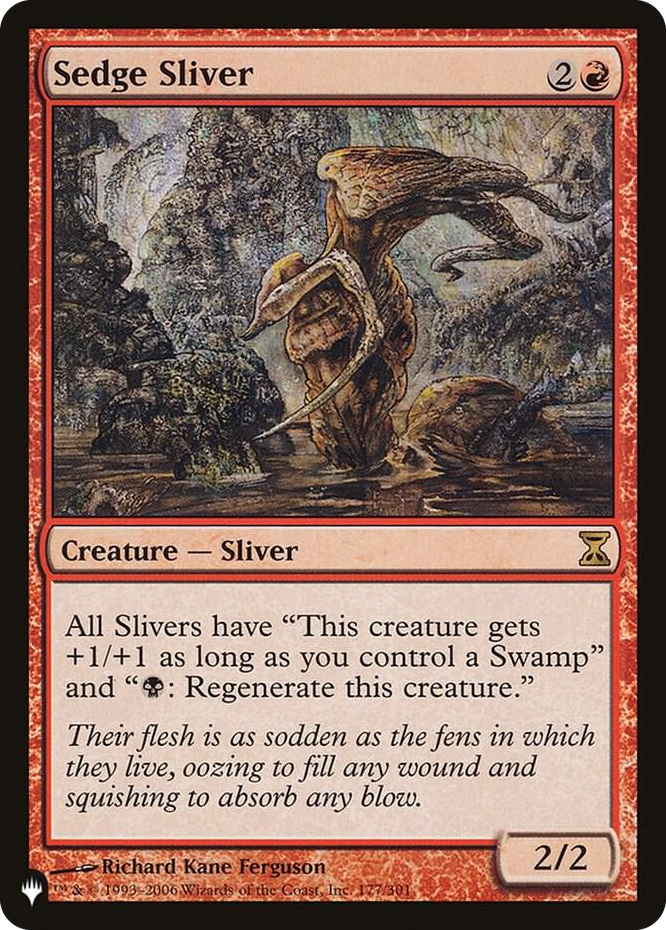 Sedge Sliver #177 R - The List Reprints Pokemon card