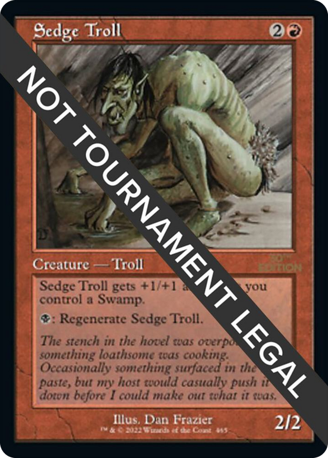0465 Sedge Troll (Retro Frame) R 30th Anniversary Edition