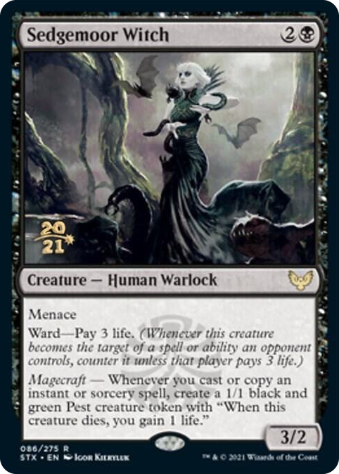 Sedgemoor Witch #86 R - Prerelease Cards Pokemon card