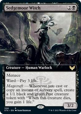 0306 Sedgemoor Witch (Extended Art) R Strixhaven: School of Mages