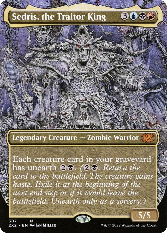 0387 Sedris, the Traitor King (Borderless) M Double Masters 2022