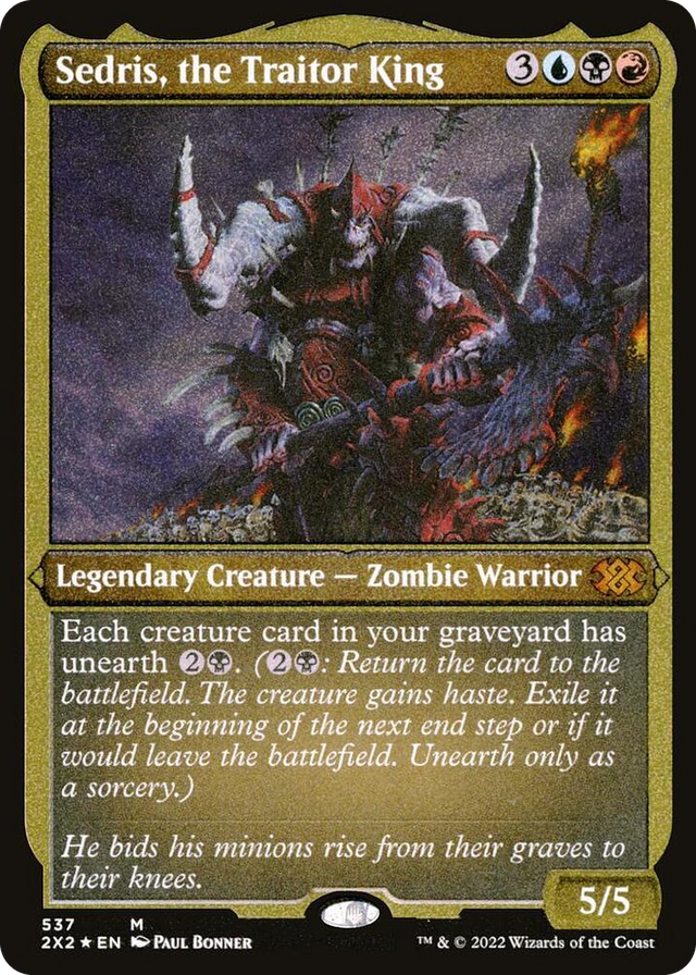 0537 Sedris, the Traitor King (Foil Etched) M Double Masters 2022