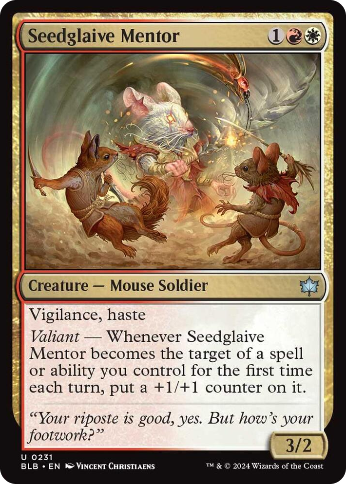 0231 Seedglaive Mentor U Bloomburrow