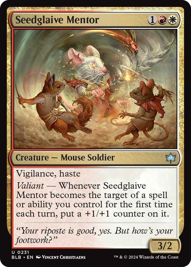 0231 Seedglaive Mentor U Bloomburrow