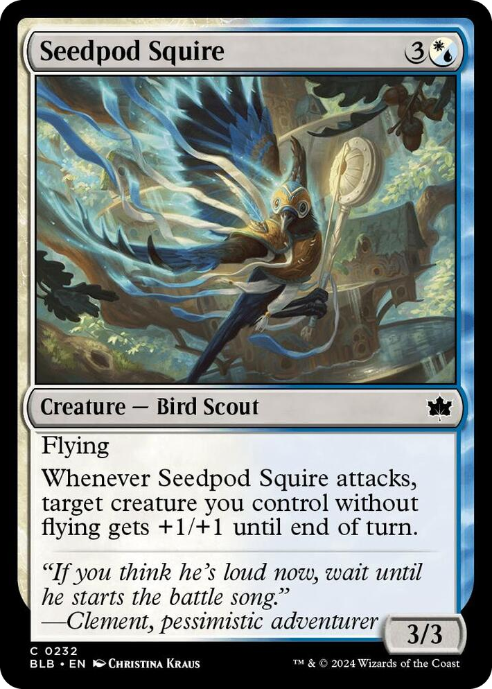 0232 Seedpod Squire C Bloomburrow