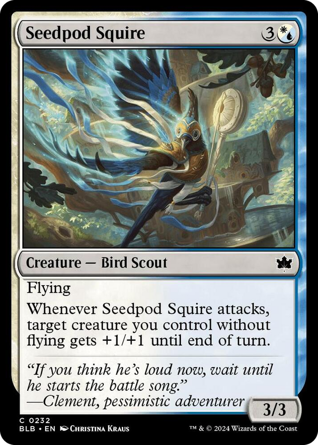 0232 Seedpod Squire C Bloomburrow