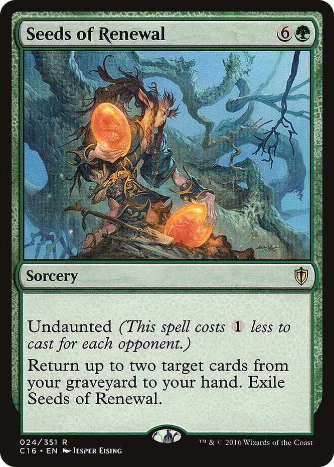 Seeds of Renewal #24 R - Commander 2016 Pokemon card