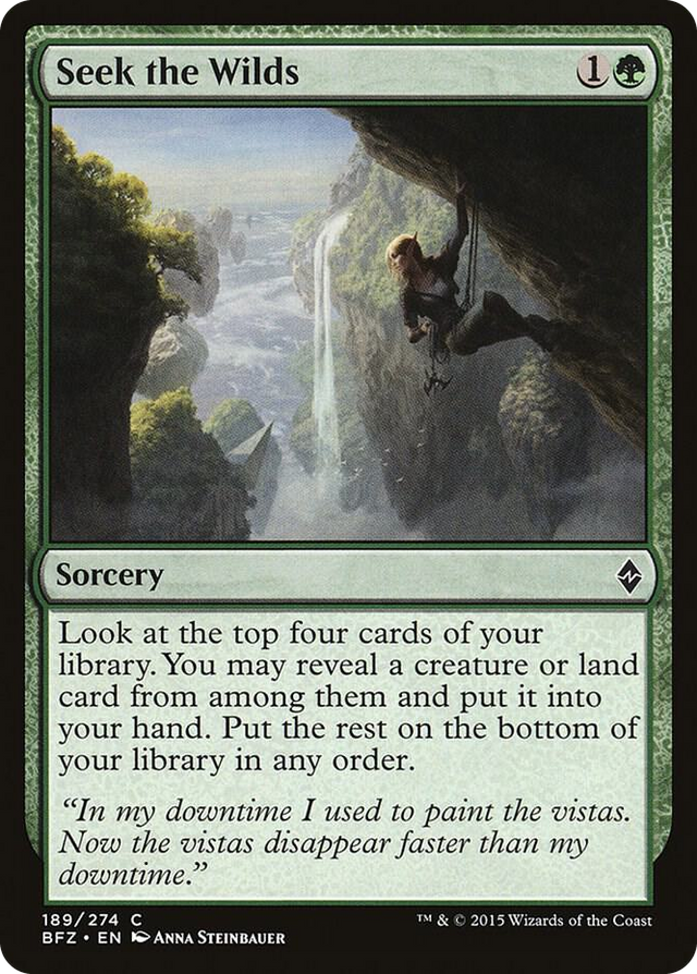 0189 Seek the Wilds C Battle for Zendikar
