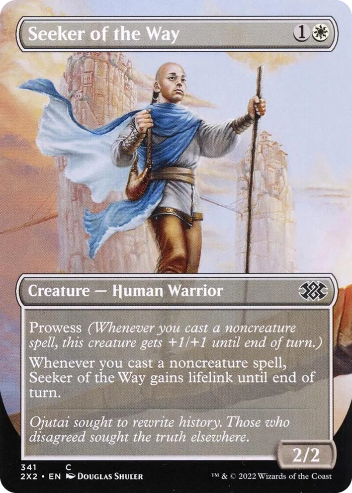 0341 Seeker of the Way (Borderless) C Double Masters 2022