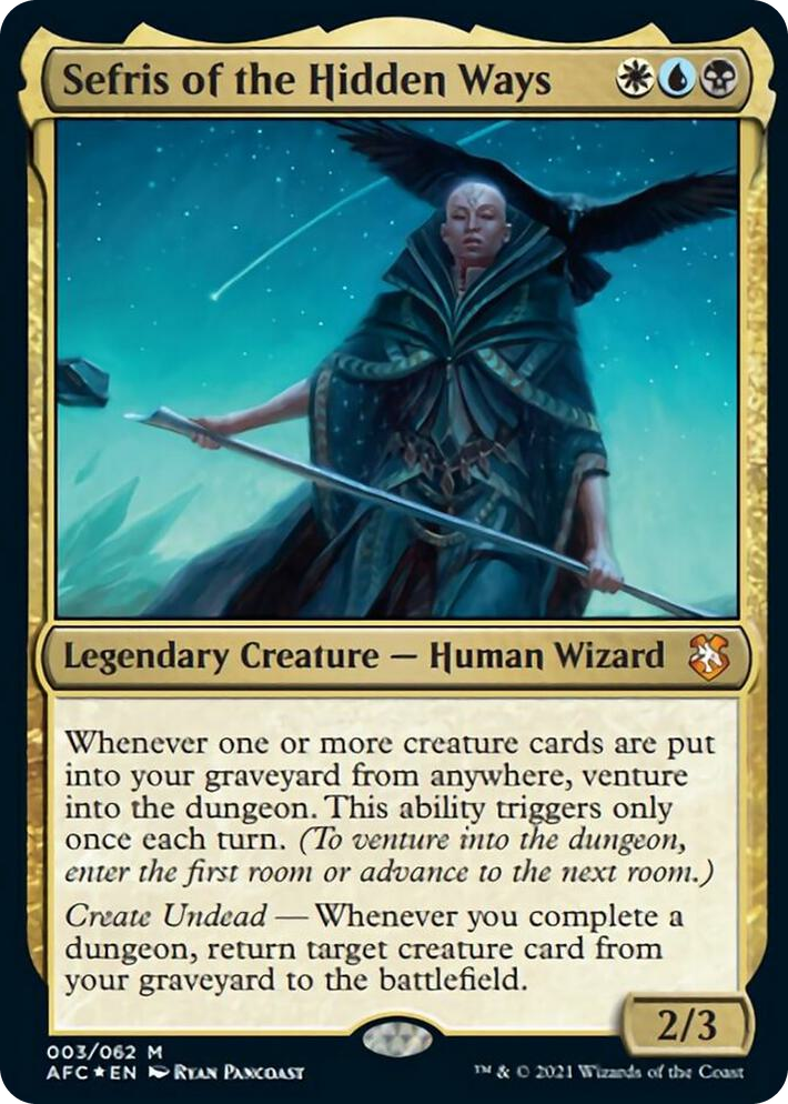 0003 Sefris of the Hidden Ways M Commander: Adventures in the Forgotten Realms