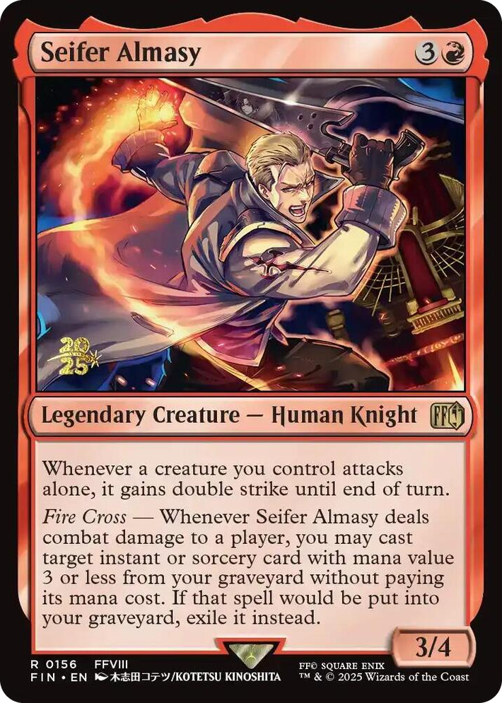 0156 Seifer Almasy R Prerelease Cards