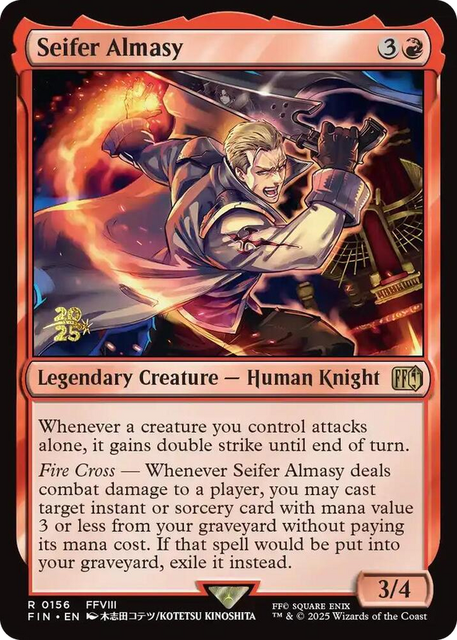 0156 Seifer Almasy R Prerelease Cards