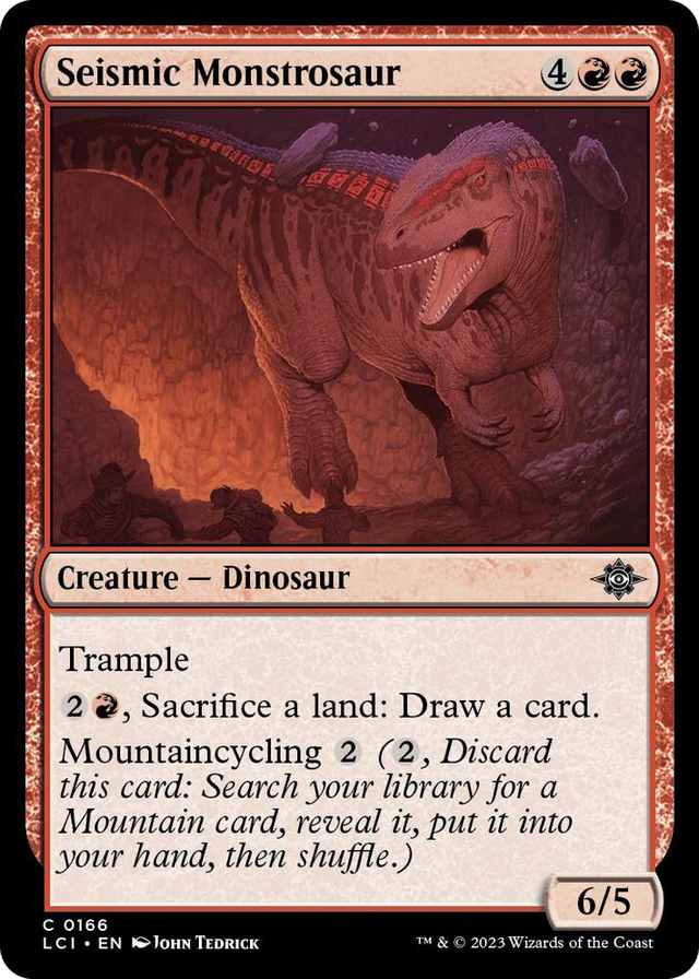 0166 Seismic Monstrosaur C The Lost Caverns of Ixalan