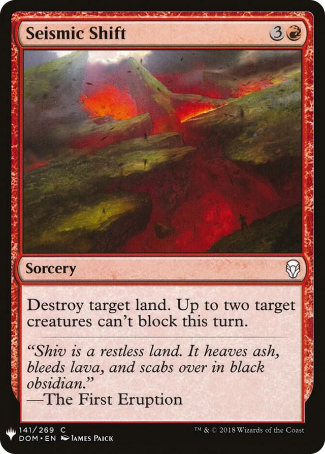 0141 Seismic Shift C The List Reprints