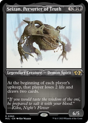 0080 Seizan, Perverter of Truth (Foil Etched) R March of the Machine: Multiverse Legends
