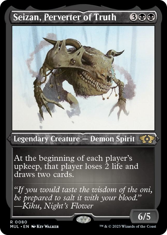 Seizan, Perverter of Truth (Foil Etched) #80 R - March of the Machine: Multiverse Legends Pokemon card