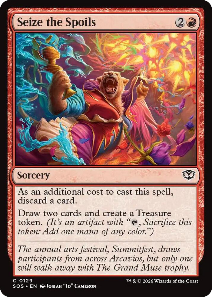 Seize the Spoils #129 C - Secrets of Strixhaven Pokemon card