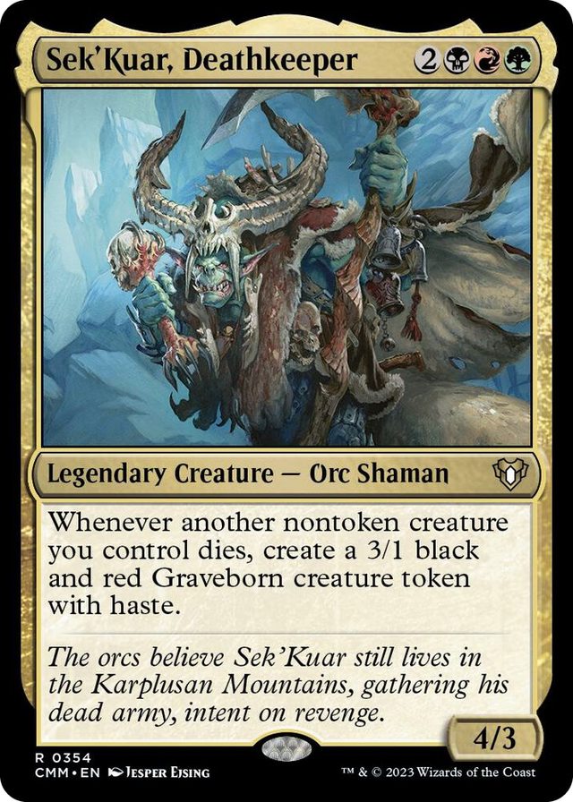 0354 Sek'Kuar, Deathkeeper R Commander Masters