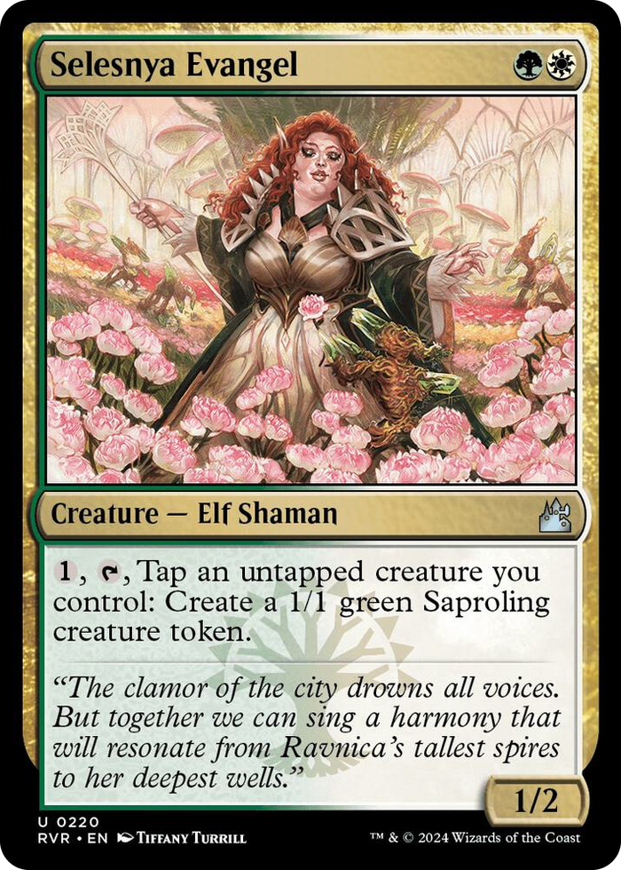 Selesnya Evangel #220 U - Ravnica Remastered Pokemon card