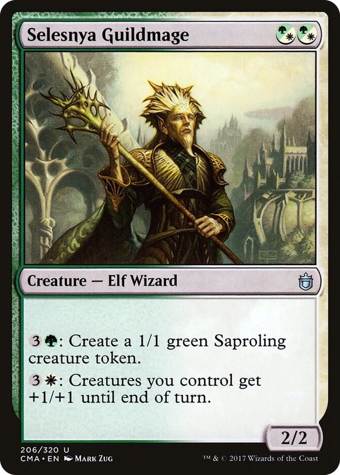 Selesnya Guildmage #206 U - Commander Anthology Pokemon card