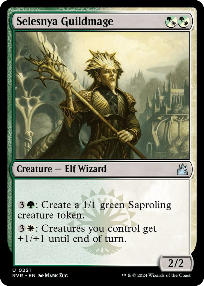 Selesnya Guildmage #221 U - Ravnica Remastered Pokemon card