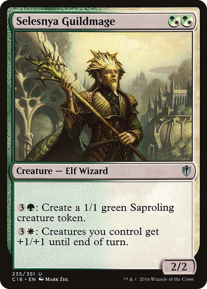 Selesnya Guildmage #235 U - Commander 2016 Pokemon card