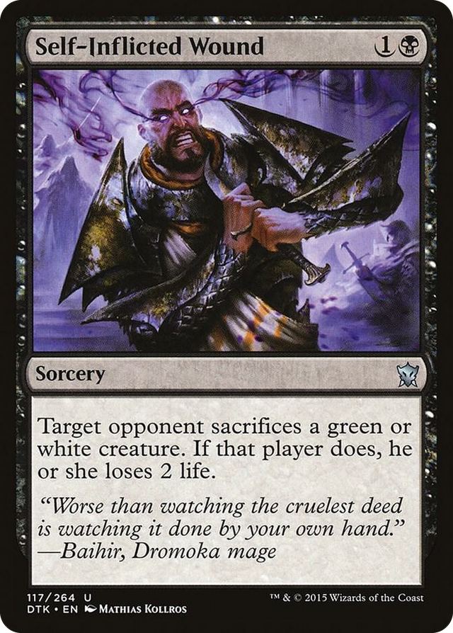 0117 Self-Inflicted Wound U Dragons of Tarkir