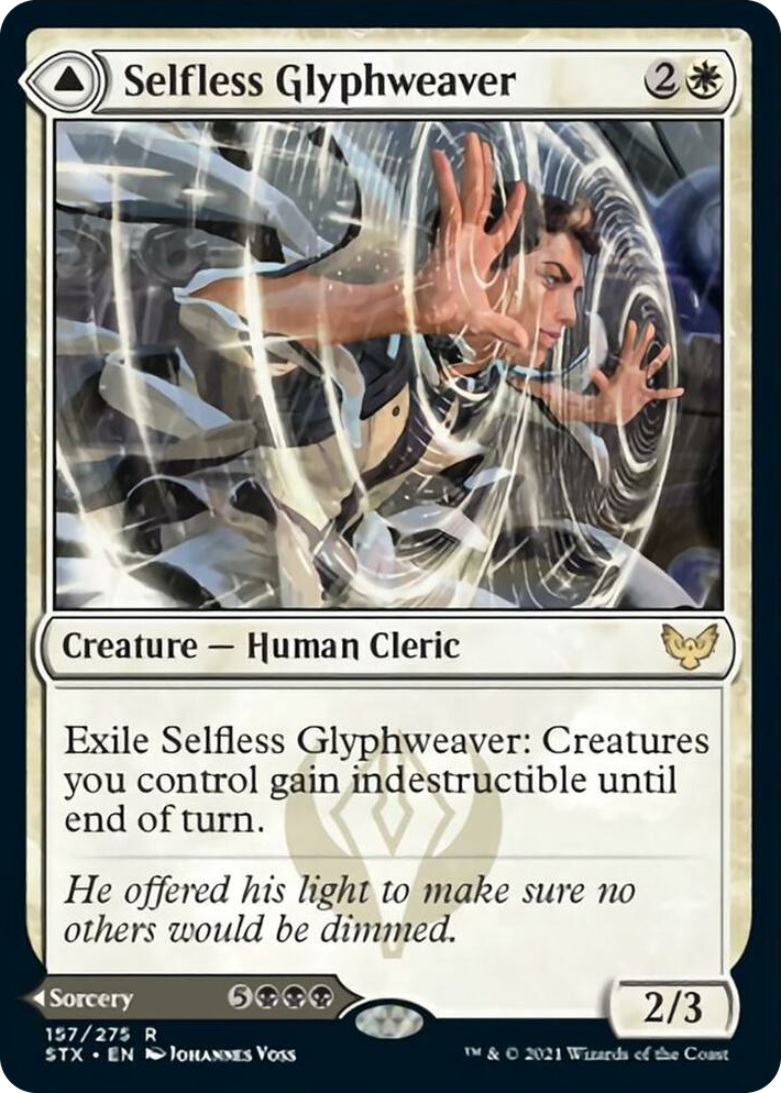 0157 Selfless Glyphweaver R Strixhaven: School of Mages