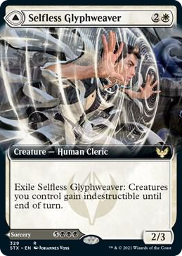 0329 Selfless Glyphweaver (Extended Art) R Strixhaven: School of Mages