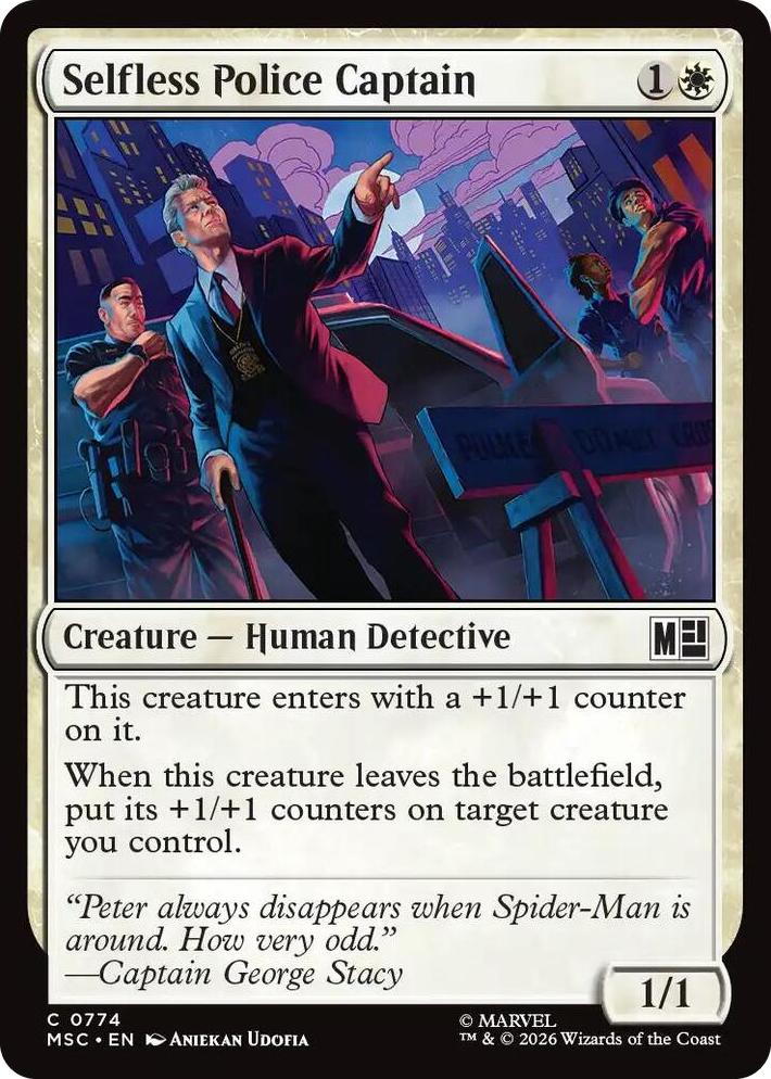 0774 Selfless Police Captain C Commander: Marvel Super Heroes