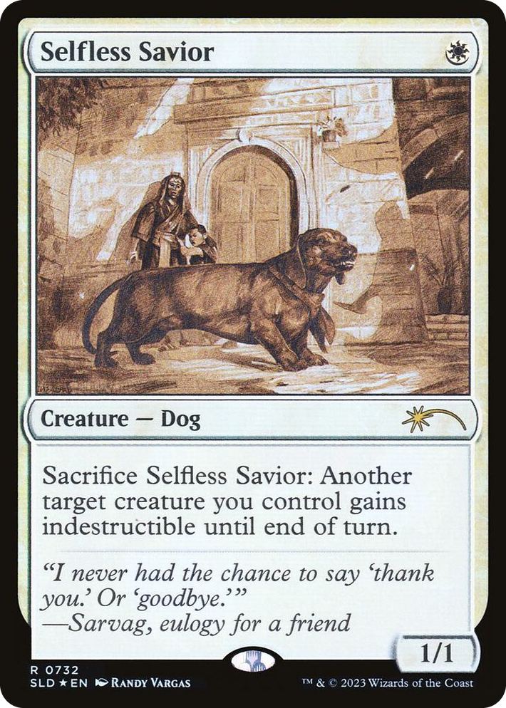 0732 Selfless Savior (Sketch Showcase) R Secret Lair Drop Series