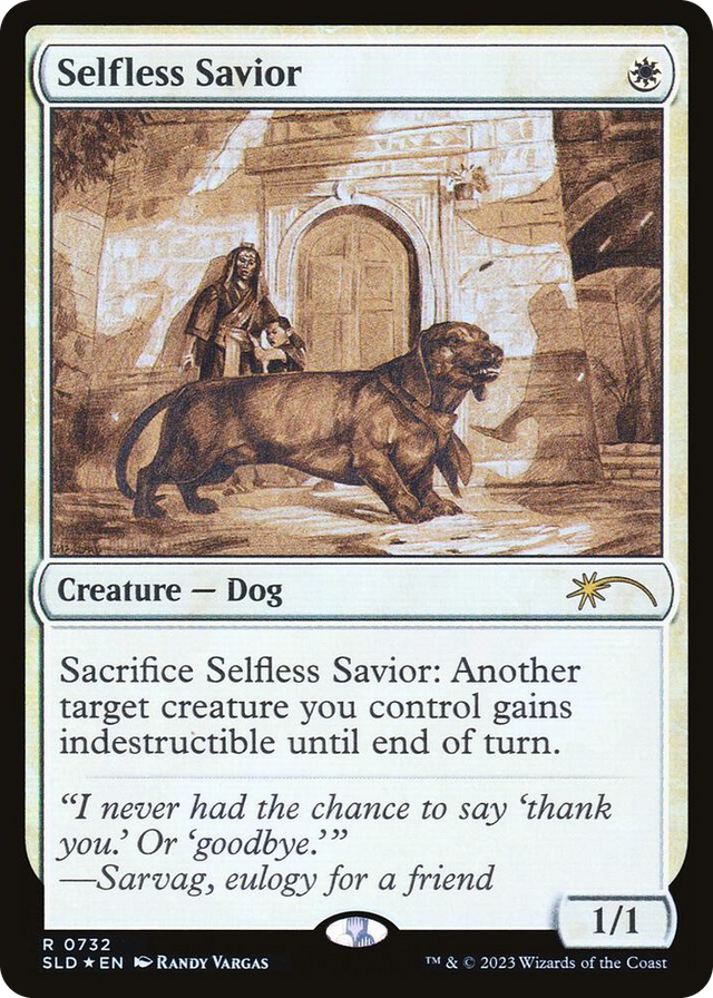0732 Selfless Savior (Sketch Showcase) R Secret Lair Drop Series