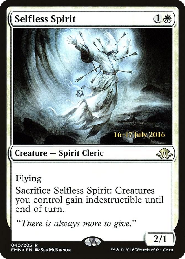 0040 Selfless Spirit R Prerelease Cards