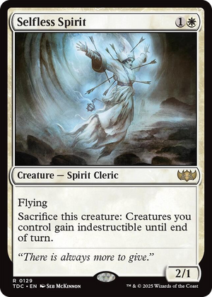 0129 Selfless Spirit R Commander: Tarkir: Dragonstorm