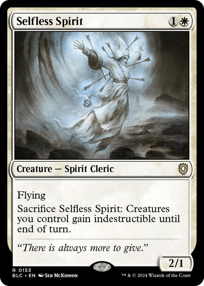 0153 Selfless Spirit R Commander: Bloomburrow