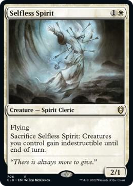 Selfless Spirit #706 R - Commander Legends: Battle for Baldur's Gate Pokemon card