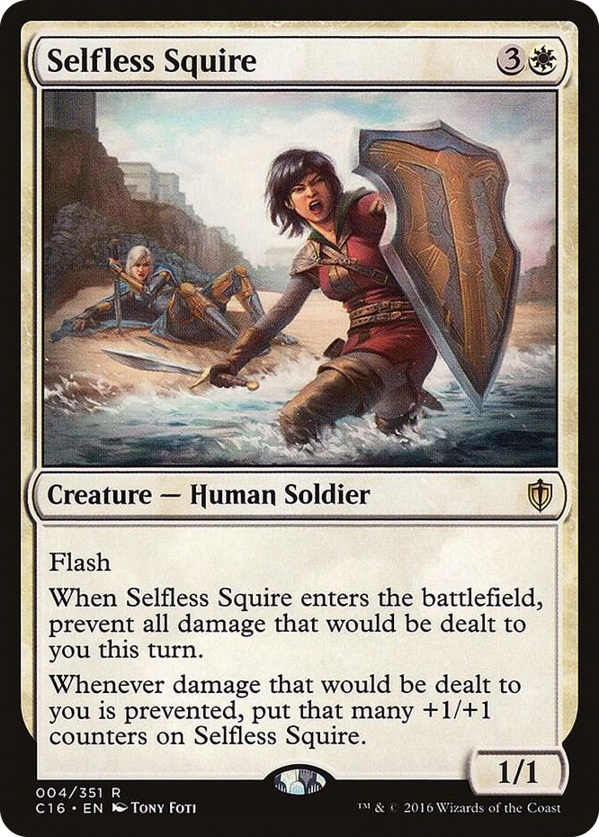 Selfless Squire #4 R - Commander 2016 Pokemon card